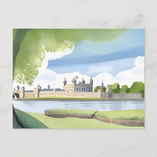 Tower of London | Het landschap van de Britse Wate Briefkaart (Voorkant)