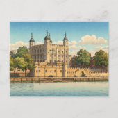 Tower of London Japanese Woodblock Print Briefkaart (Voorkant)