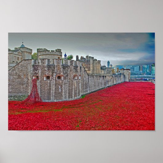 Tower Of London Poppies Red Poppy Poster (Voorkant)