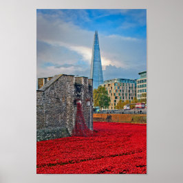 Tower of London Red Poppies England Verenigd Konin Poster