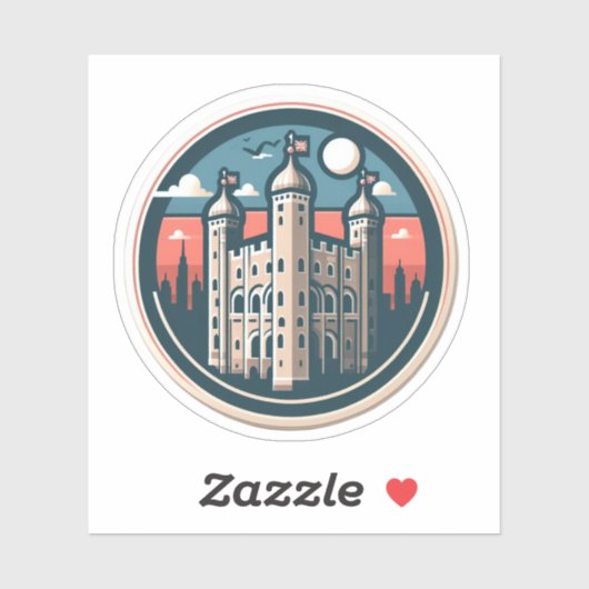 TOWER OF LONDON STICKER (Vel)