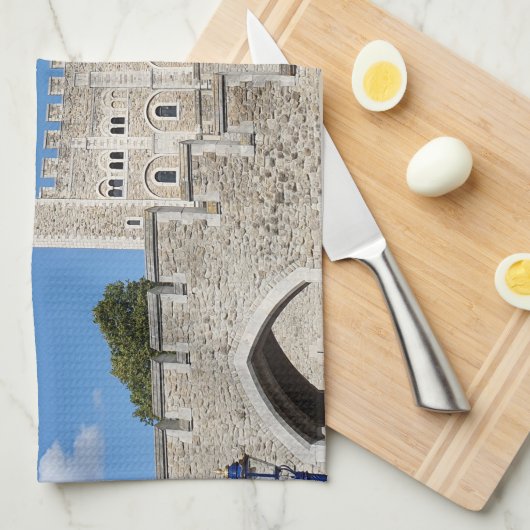 Tower of London uitzicht theedoek (Quarter Fold)