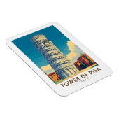 Tower of Pisa Italië Travel Art Vintage Magneet (Rechterzijde)