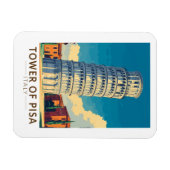 Tower of Pisa Italië Travel Art Vintage Magneet (Horizontaal)