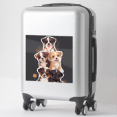 Tower of Puppies - Schattigee en gezonde huisdiere Sticker (Koffer)