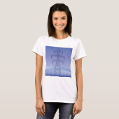 Tower Power Line Womens T-Shirt (Voorkant volledig)