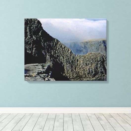 Tower Ridge Ben Nevis Schotland Canvas Afdruk (Insitu (Houten vloer))
