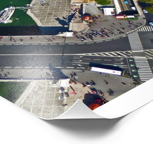 Tower Shadow Paris Foto Afdruk (Hoek)