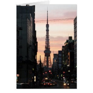 Tower Sunrise 東 タ ー 日 Wenskaart 京