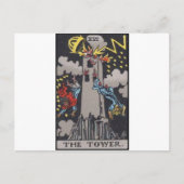 Tower Tarot-afbeelding Briefkaart (Voorkant)