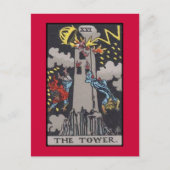 Tower Tarot Card image Briefkaart (Voorkant)