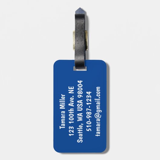 Tower Tokyo Bagagelabel (Achterkant verticaal)