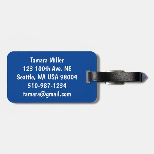 Tower Tokyo Bagagelabel (Achterkant horizontaal)