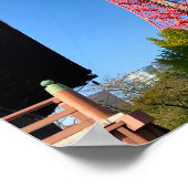 Tower Tokyo tussen tempels Poster (Hoek)