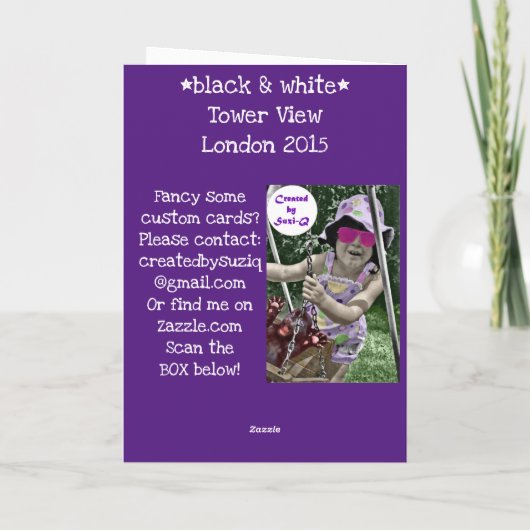 Tower-Uitzicht Kaart (Achterkant)