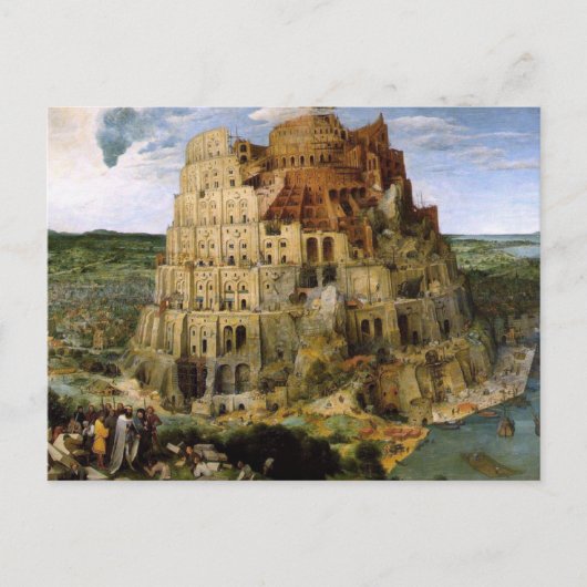 Tower van Babel - 1563 Briefkaart (Voorkant)