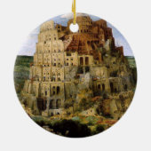 Tower van Babel - 1563 Keramisch Ornament (Achterkant)