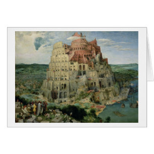 Tower van Babel, 1563 (olie op het paneel)