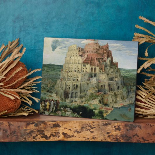 Tower van Babel, 1563 (olie op het paneel) Fotoplaat (Zijkant)