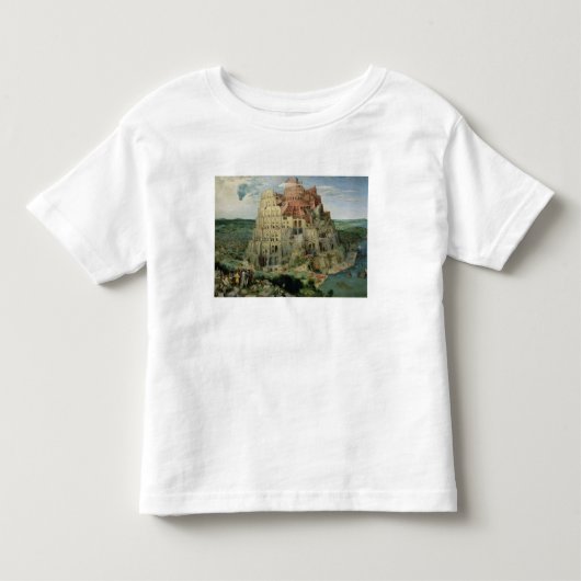 Tower van Babel, 1563 (olie op het paneel) Kinder Shirts (Voorkant)