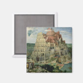 Tower van Babel, 1563 (olie op het paneel) Magneet (Voorkant / Achterkant)