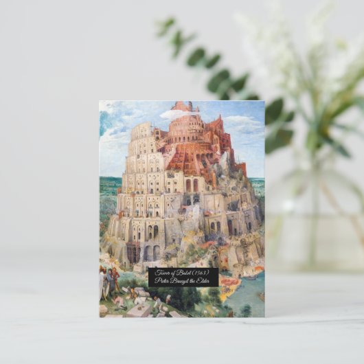 Tower van Babel Briefkaart (Staand voorkant)