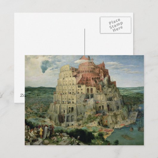 Tower van Babel Briefkaart (Voorkant / Achterkant)