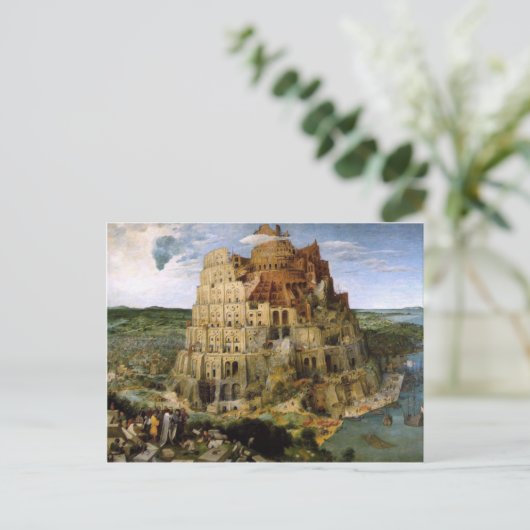 Tower van Babel Briefkaart (Staand voorkant)