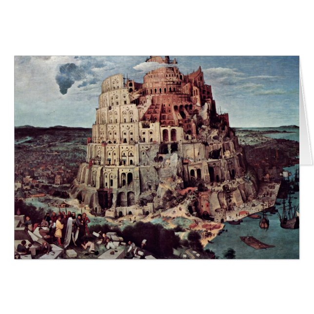 Tower van Babel, door Bruegel D. Ä. Pieter (Voorkant Horizontaal)