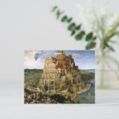 Tower van Babel door Brueghel Briefkaart (Staand voorkant)
