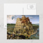 Tower van Babel door Brueghel Briefkaart (Voorkant / Achterkant)