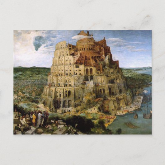 Tower van Babel door Brueghel Briefkaart (Voorkant)