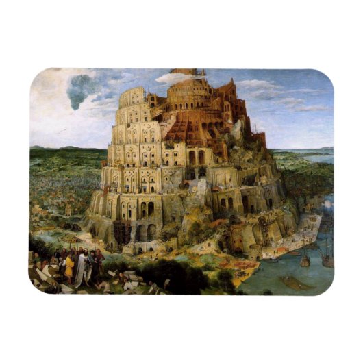 Tower van Babel door Brueghel Magneet (Horizontaal)