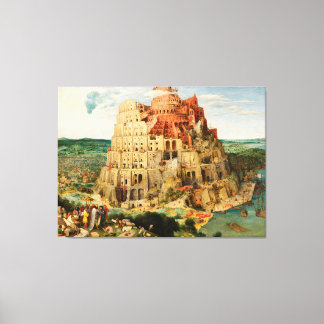 Tower van Babel door Peter Bruegel de Ouder Canvas Afdruk