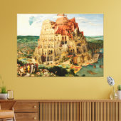 Tower van Babel door Peter Bruegel de Ouder Canvas Afdruk (Insitu (Woonkamer))