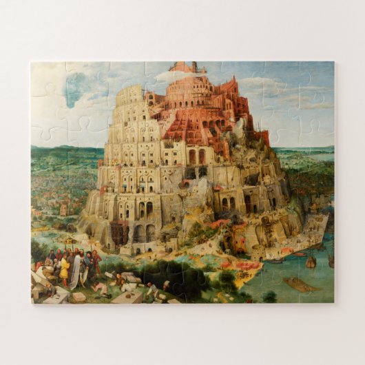 Tower van Babel door Peter Bruegel de Ouder Legpuzzel (Horizontaal)