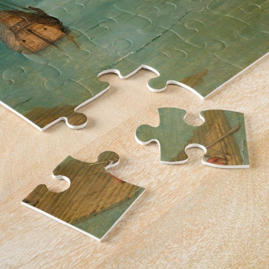 Tower van Babel door Peter Bruegel de Ouder Legpuzzel (Zijkant)