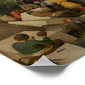 Tower van Babel door Pieter Bruegel de Ouder Poster (Hoek)