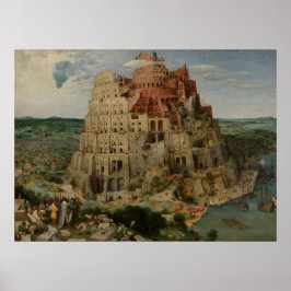 Tower van Babel door Pieter Bruegel de Ouder Poster