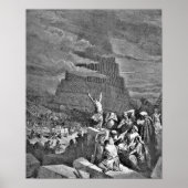 Tower van Babel Gustave Dore Illustration Poster (Voorkant)