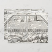 Tower van Babel, Hangende tuinen van Babylon  Briefkaart (Voorkant / Achterkant)