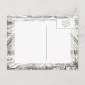 Tower van Babel, Hangende tuinen van Babylon  Briefkaart (Achterkant)