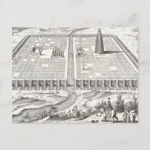 Tower van Babel, Hangende tuinen van Babylon  Briefkaart