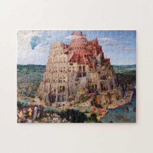 Tower van Babel, Pieter Bruegel de Elder, 1563 Legpuzzel (Horizontaal)