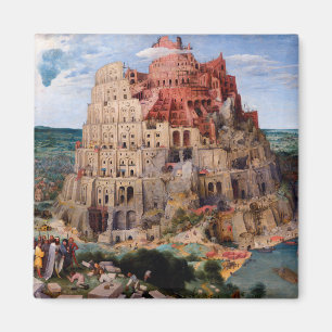 Tower van Babel, Pieter Bruegel de Elder, 1563 Magneet