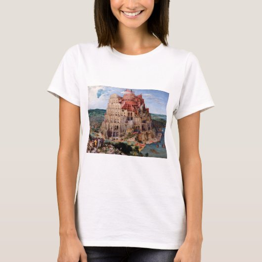 Tower van Babel, Pieter Bruegel de Elder, 1563 T-shirt (Voorkant)