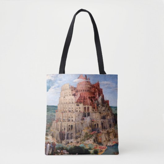 Tower van Babel, Pieter Bruegel de Elder, 1563 Tote Bag (Voorkant)