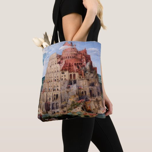 Tower van Babel, Pieter Bruegel de Elder, 1563 Tote Bag (Dichtbij)