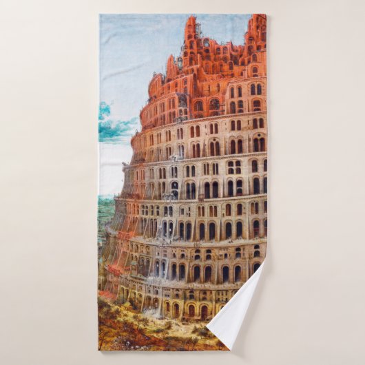 Tower van Babel, Pieter Bruegel de Ouder Badhanddoek (Badhanddoek)