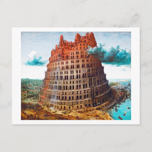 Tower van Babel, Pieter Bruegel de Ouder Briefkaart (Voorkant)